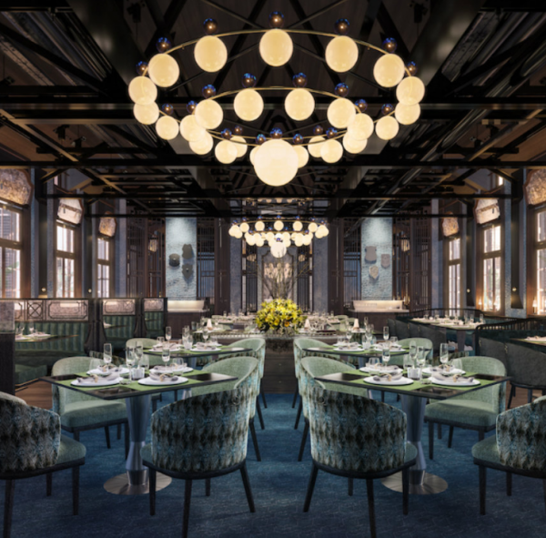 Cafe dengan gaya Kolonial, menggunakan furnitur dan hiasan dari era kolonial